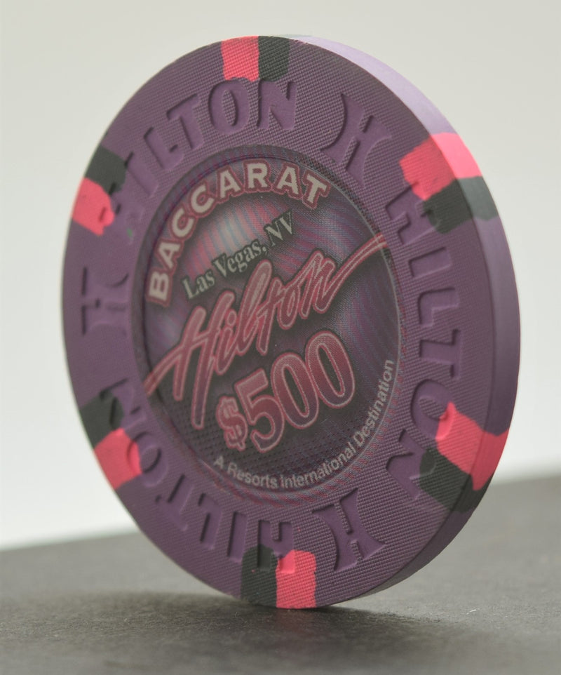 Las Vegas Hilton Casino Las Vegas Nevada $500 Baccarat Chip 2006 43mm