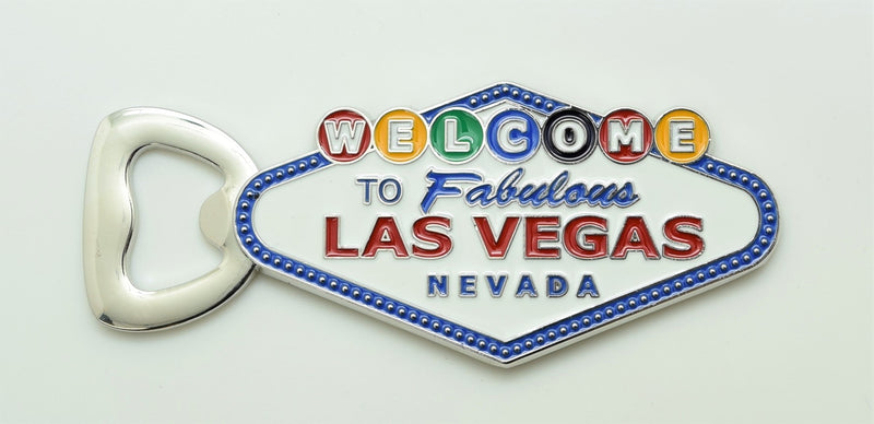 Las Vegas Sign Bottle Opener With Magnet