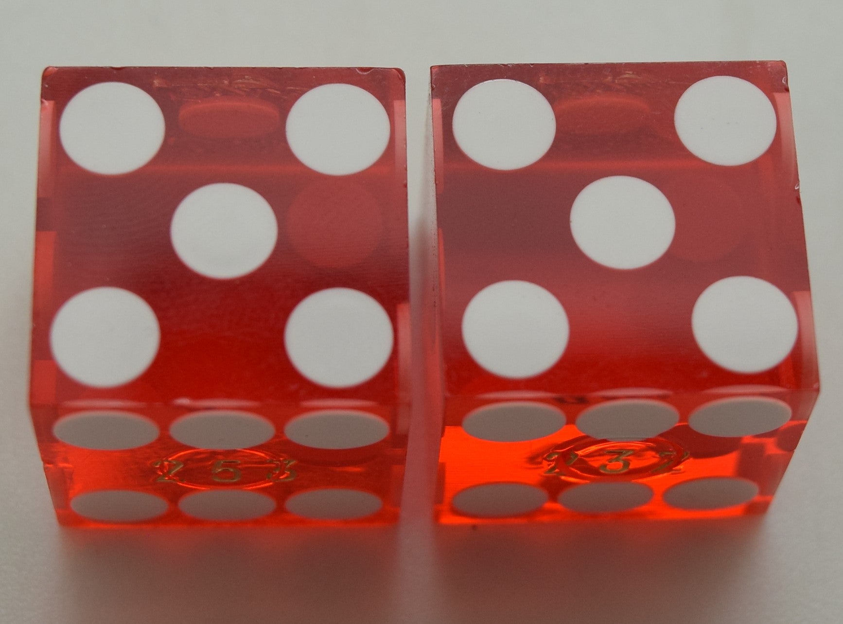 Beau Rivage Casino Biloxi MS Red Dice Pair 1999
