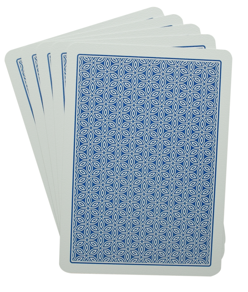 Dal Negro Texas Hold'em Blue Poker Size Jumbo Index 100% Plastic Deck