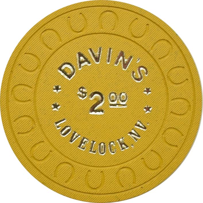 Davin's Casino Lovelock Nevada $2 Chip 1974