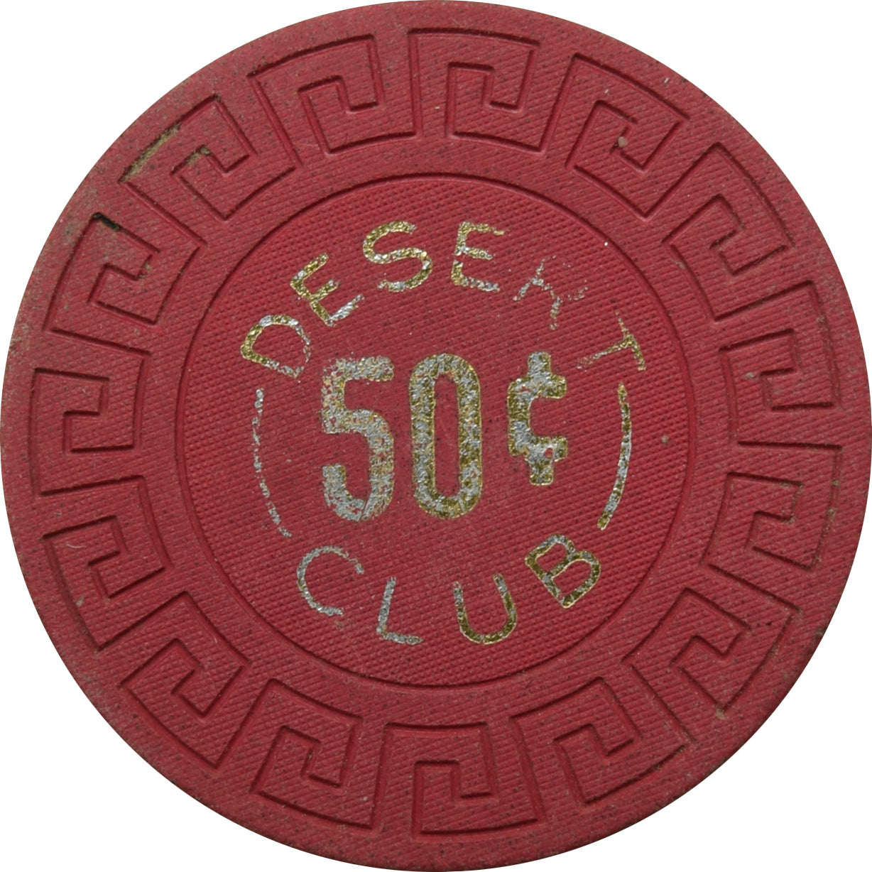 Desert Club Casino Gerlach Nevada 50 Cent Chip 1966