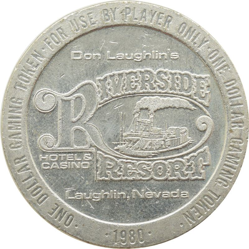 Riverside Resort Casino Laughlin NV $1 Token 1980