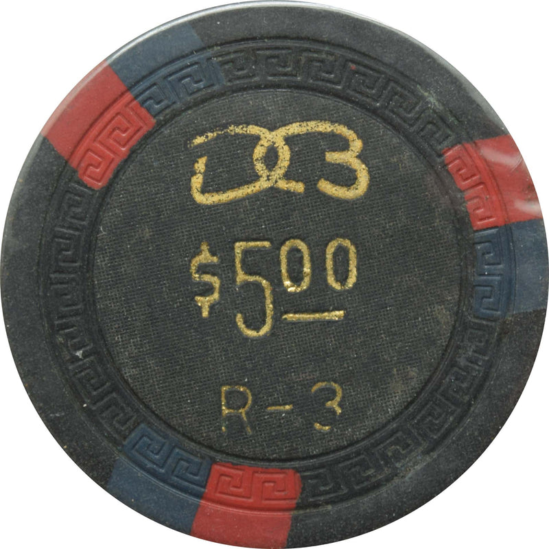 Dorado Beach Casino Dorado Puerto Rico $5 R-3 Small Key Chip