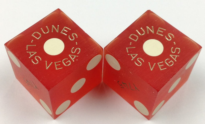 DUNES CASINO DICE, ONE PAIR OF USED - Spinettis Gaming - 1