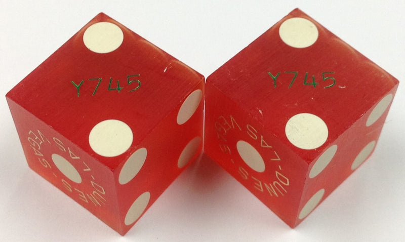 DUNES CASINO DICE, ONE PAIR OF USED - Spinettis Gaming - 2
