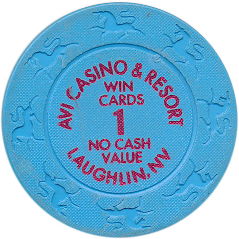 Avi Casino Laughlin Nevada 1 Win Cards NCV Chip 2003