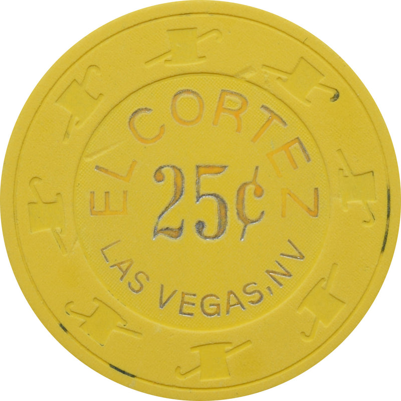 El Cortez Hotel Casino Las Vegas Nevada 25 Cent Chip 1990s