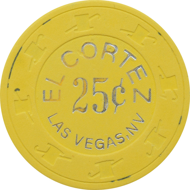 El Cortez Hotel Casino Las Vegas Nevada 25 Cent Chip 1990s