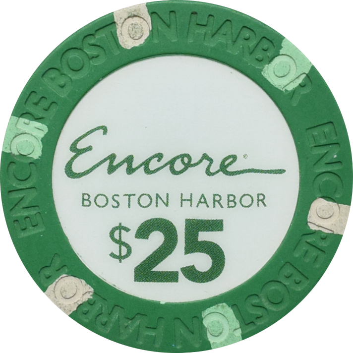 Encore Boston Harbor Casino Everett Massachusetts $25 Chip