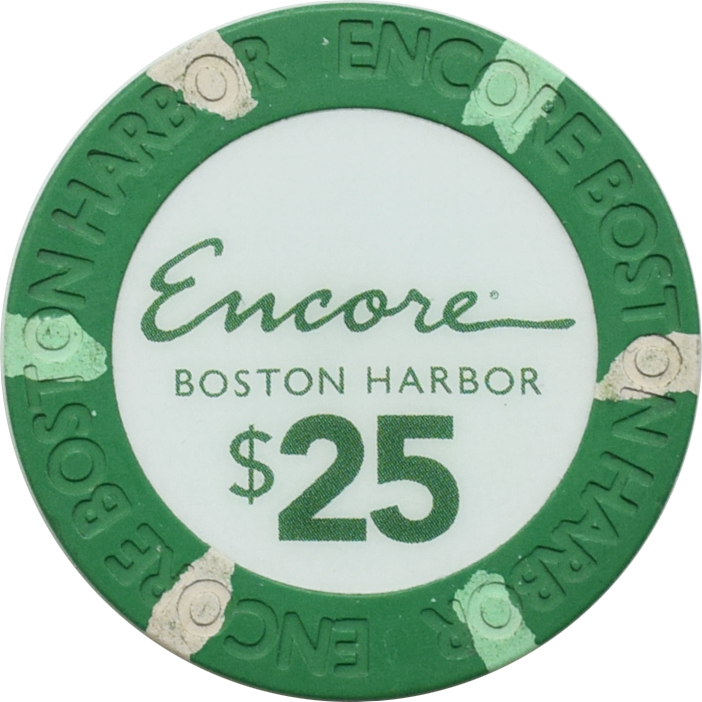 Encore Boston Harbor Casino Everett Massachusetts $25 Chip
