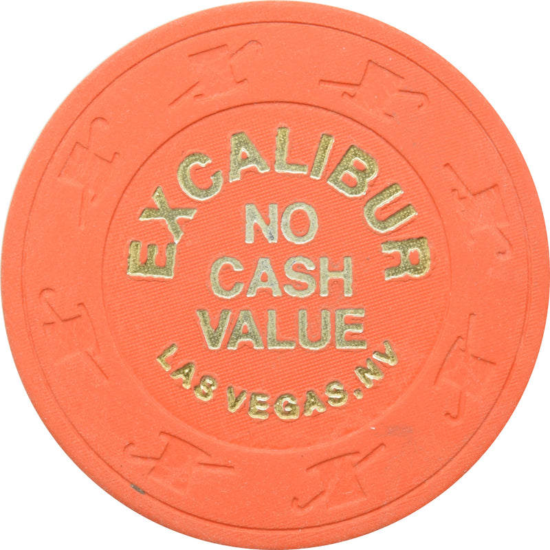 Excalibur Casino Las Vegas Nevada NCV Orange Chip 1990s