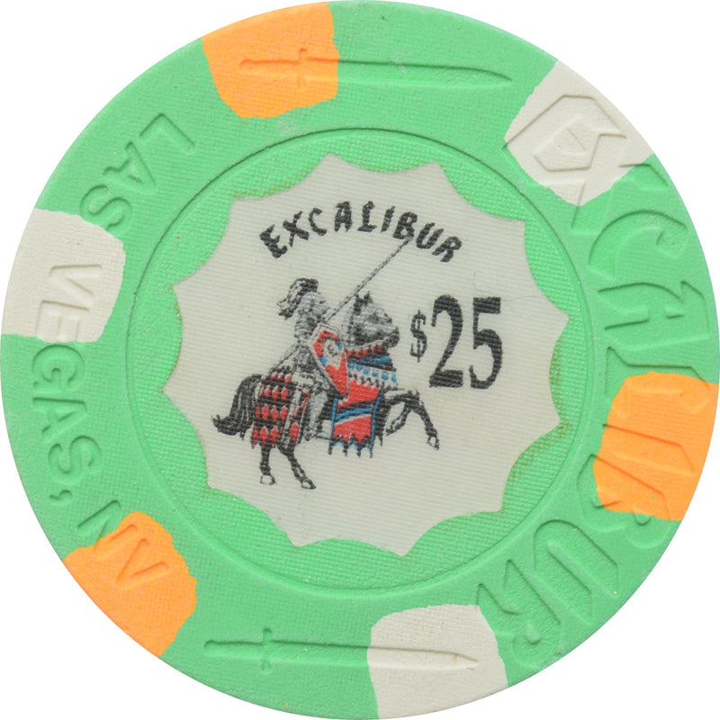 Excalibur Casino Las Vegas Nevada $25 Chip 1990