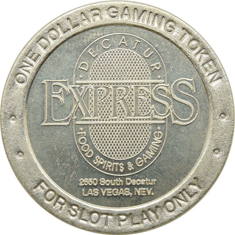 Decatur Express Gaming Las Vegas NV $1 Token 1991