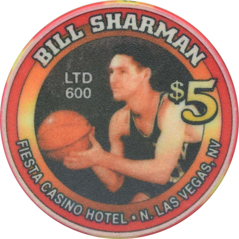 Fiesta Casino North Las Vegas Nevada $5 Bill Sharman Chip 2000