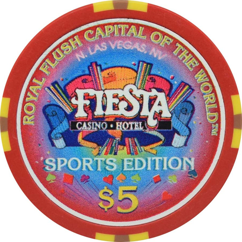 Fiesta Casino North Las Vegas Nevada $5 Carmen Basilio Chip 1997