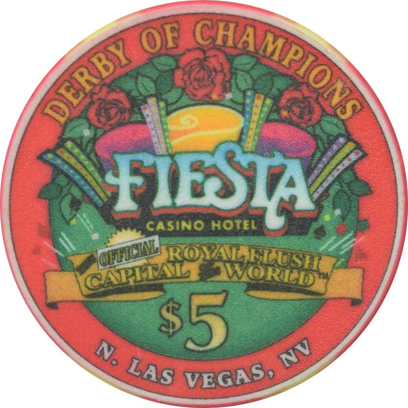 Fiesta Casino North Las Vegas Nevada $5 Derby of Champions Chip 2000