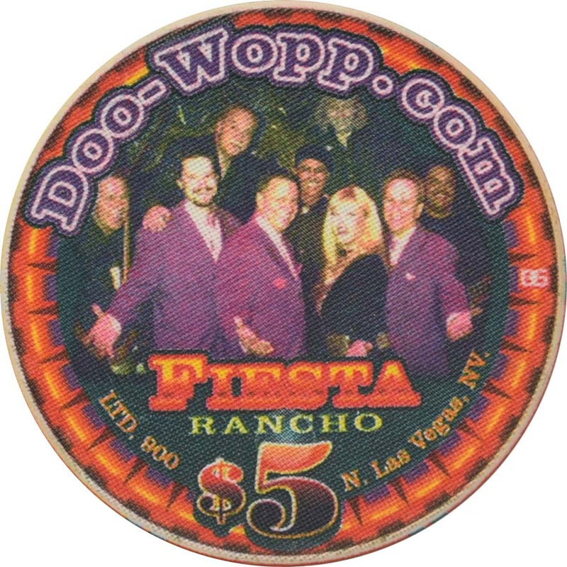 Fiesta Casino North Las Vegas Nevada $5 Doo-Wopp.com Chip 2003
