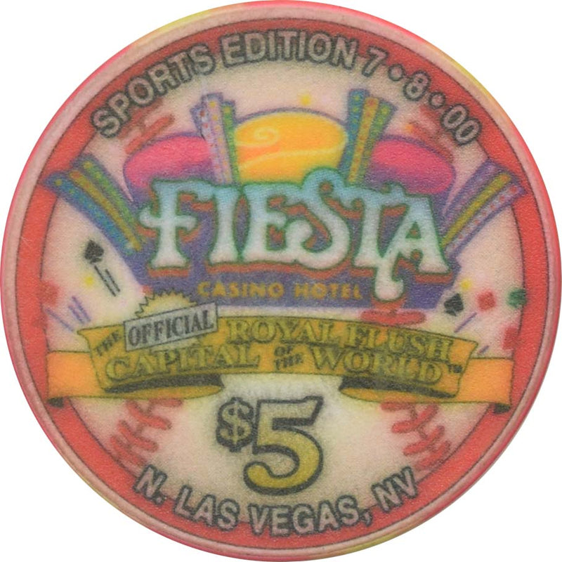 Fiesta Casino North Las Vegas Nevada $5 Gene Hermanski Chip 2000