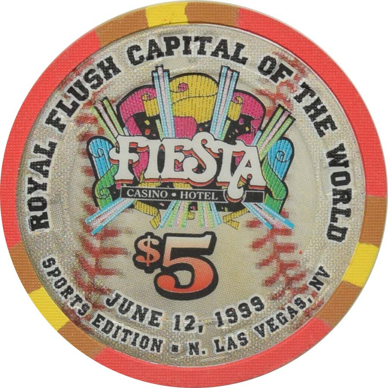 Fiesta Casino North Las Vegas Nevada $5 John Blanchard Chip 1999