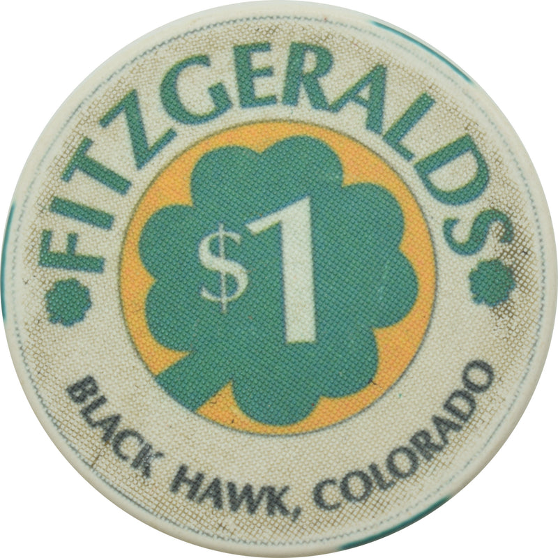 Fitzgeralds Casino Black Hawk Colorado $1 Chip