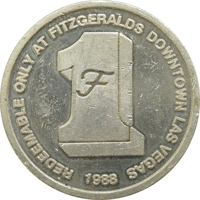 Fitzgeralds Casino Las Vegas $1 Token 1988