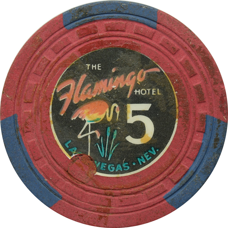 Flamingo Casino Las Vegas Nevada $5 Chip 1960
