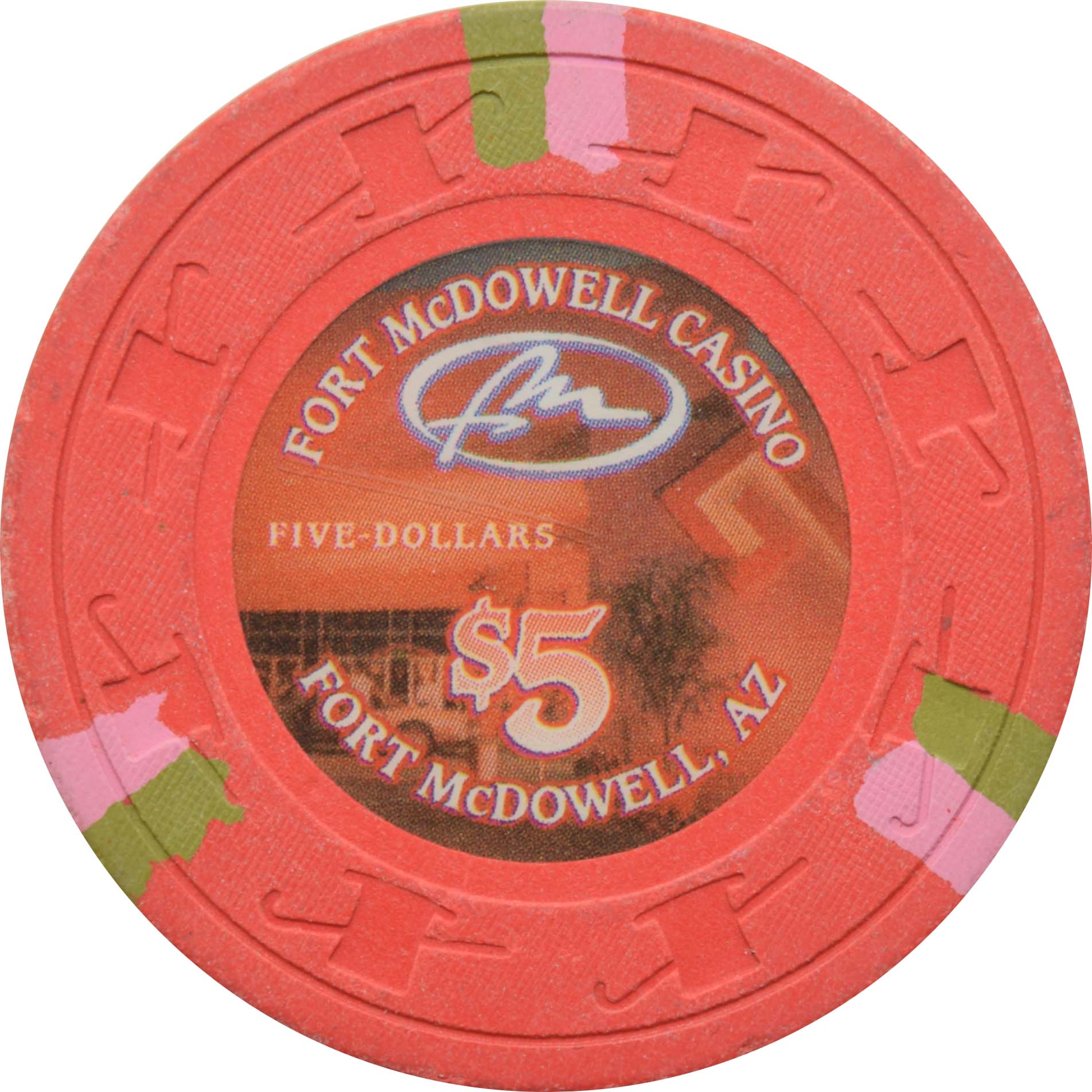 Fort McDowell Casino Ft. McDowell Arizona $5 Paulson Chip