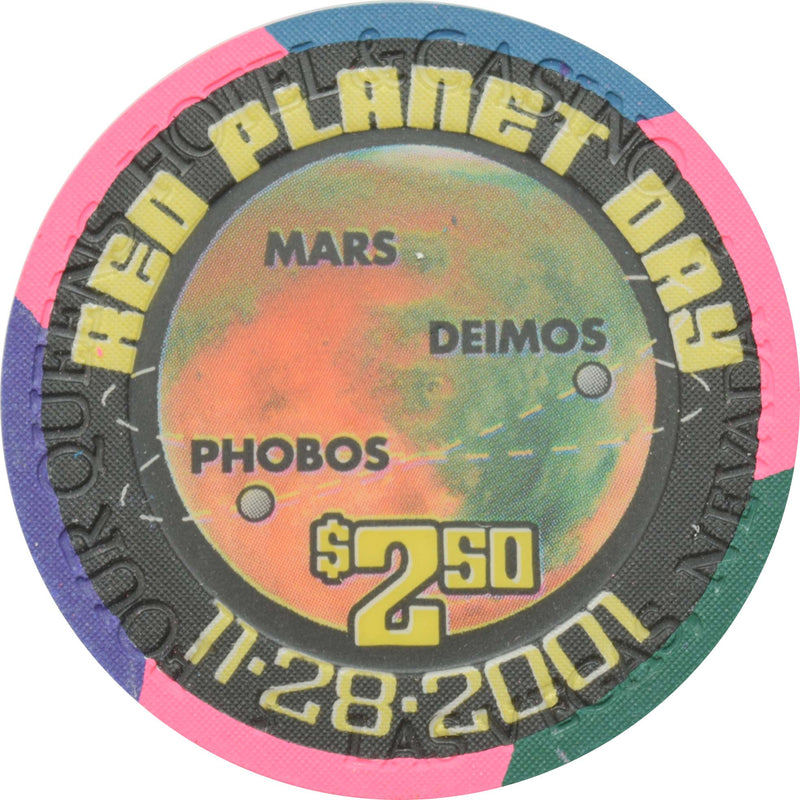 Four Queens Casino Las Vegas Nevada $2.50 Red Planet Day Chip 2001