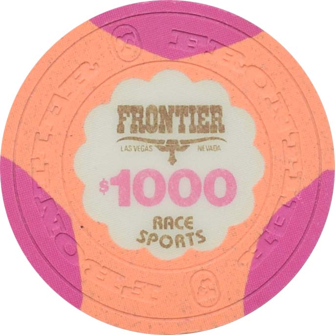 Frontier Casino Las Vegas Nevada $1000 Race Sports Chip 1980s