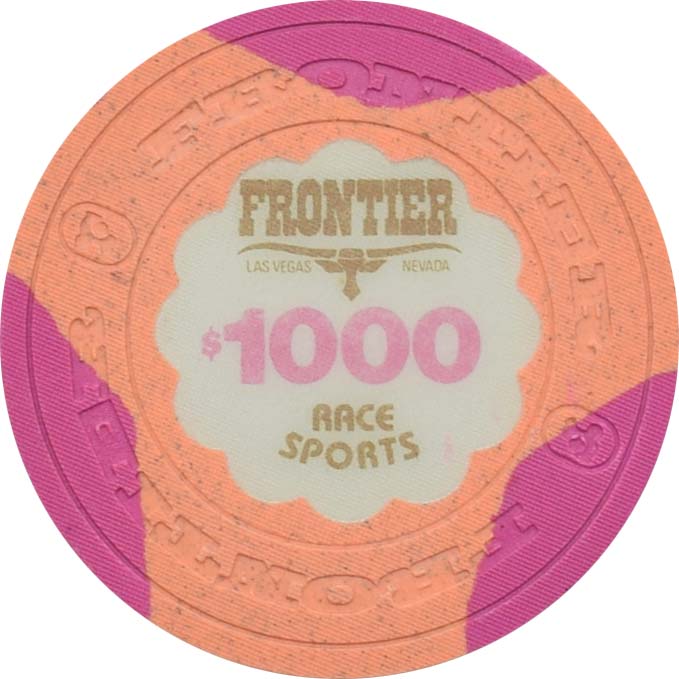 Frontier Casino Las Vegas Nevada $1000 Race Sports Chip 1980s