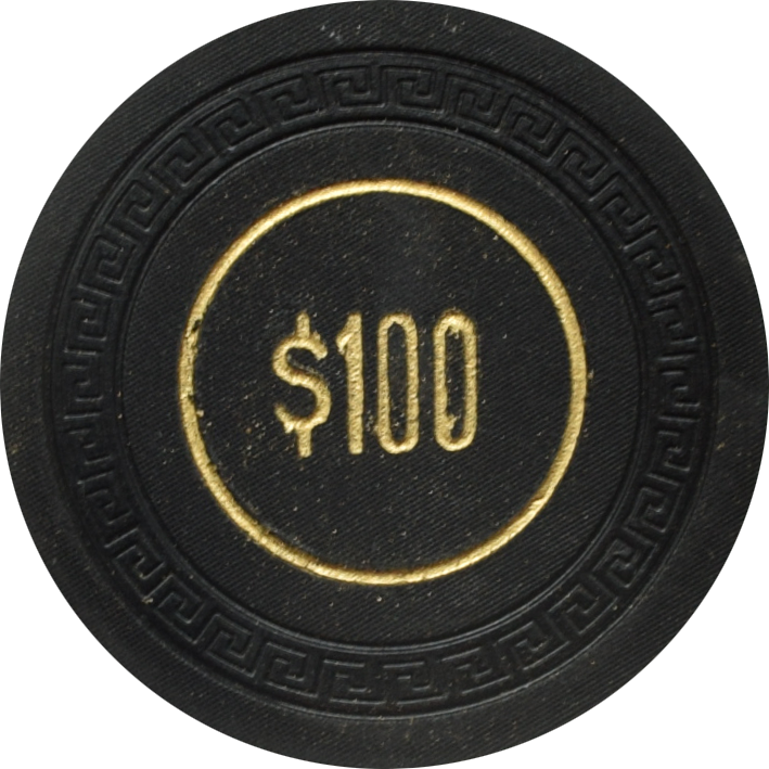 Generic $100 Black SmKey Unknown Location Casino Chip