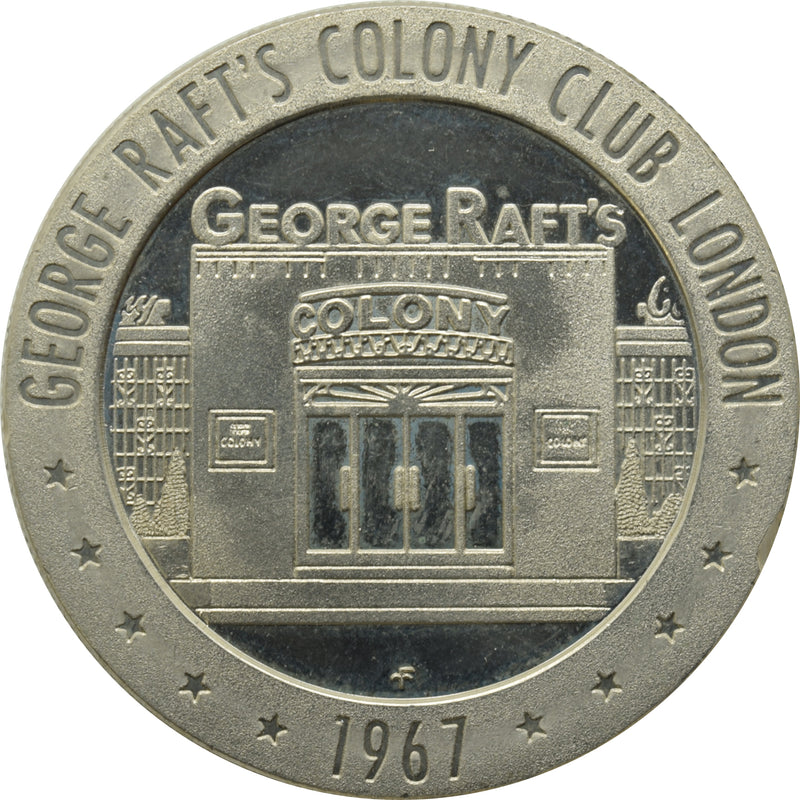 Colony Sporting Club (George Raft's) Casino London UK Token