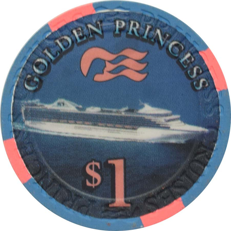 Golden Princess (Princess Cruises) Casino $1 Chip 2001