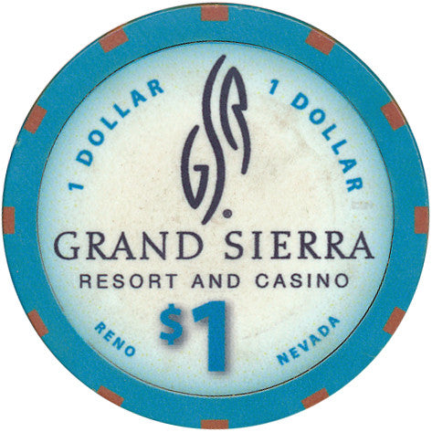 Grand Sierra, Reno NV $1 Casino Chip #3 - Spinettis Gaming - 1