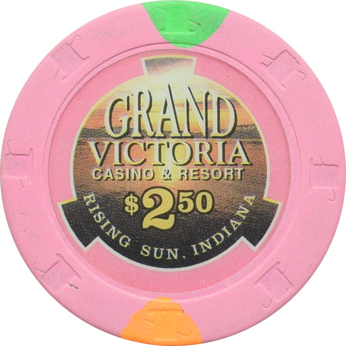 Grand Victoria Casino Rising Sun Indiana $2.50 Chip
