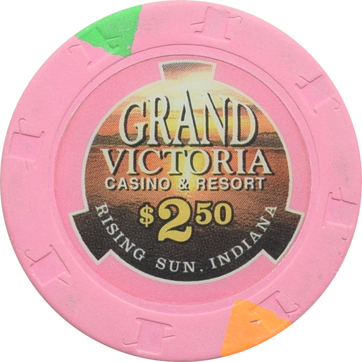 Grand Victoria Casino Rising Sun Indiana $2.50 Chip