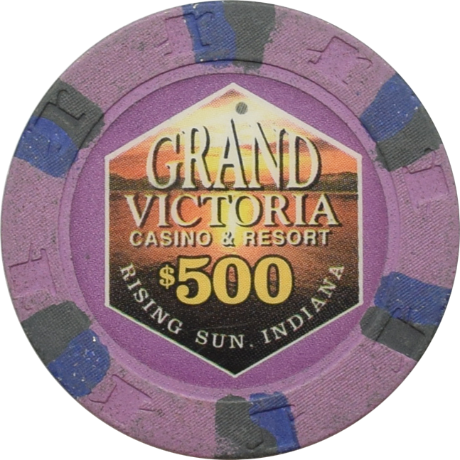 Grand Victoria Casino Rising Sun Indiana $500 Primary Chip