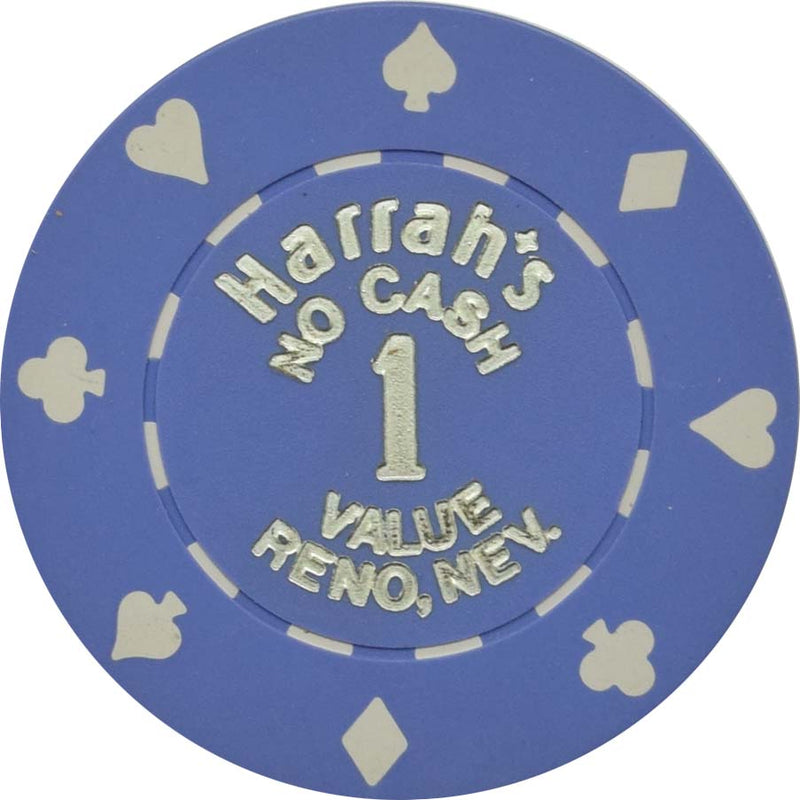 Harrah's Casino Reno Nevada $1 No Cash Value Chip 1990s