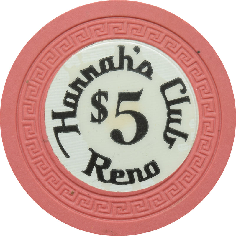 Harrah's Casino Reno Nevada $5 Chip 1950