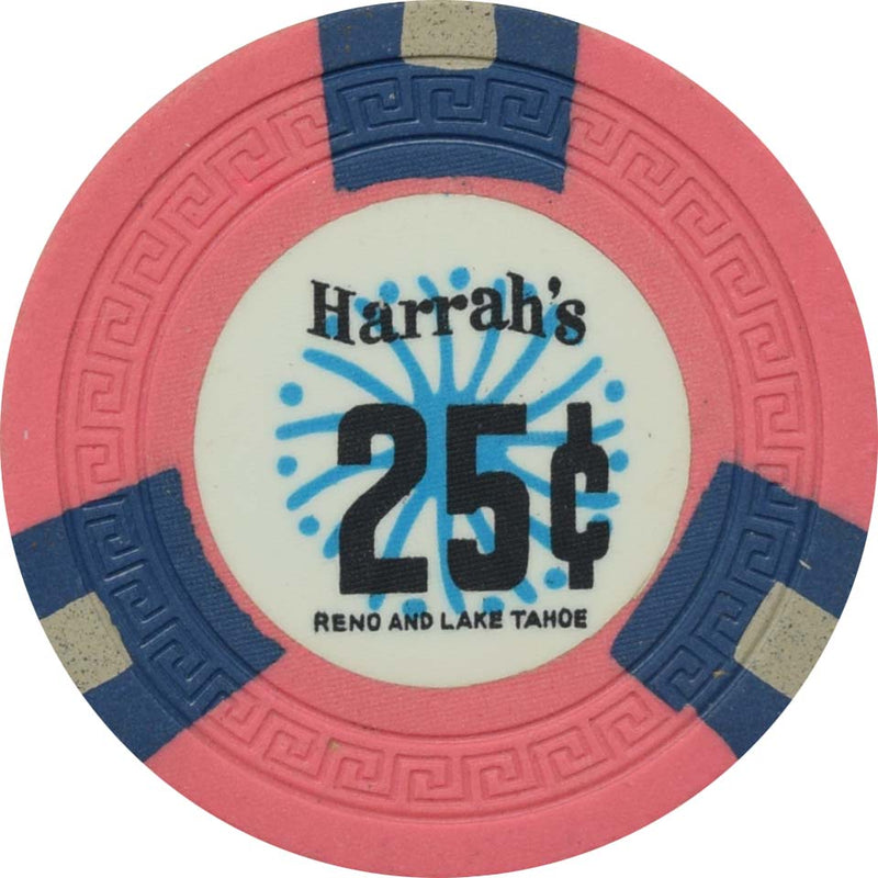 Harrah's Casino Reno & Lake Tahoe Nevada 25 Cent SmKey Chip 1962
