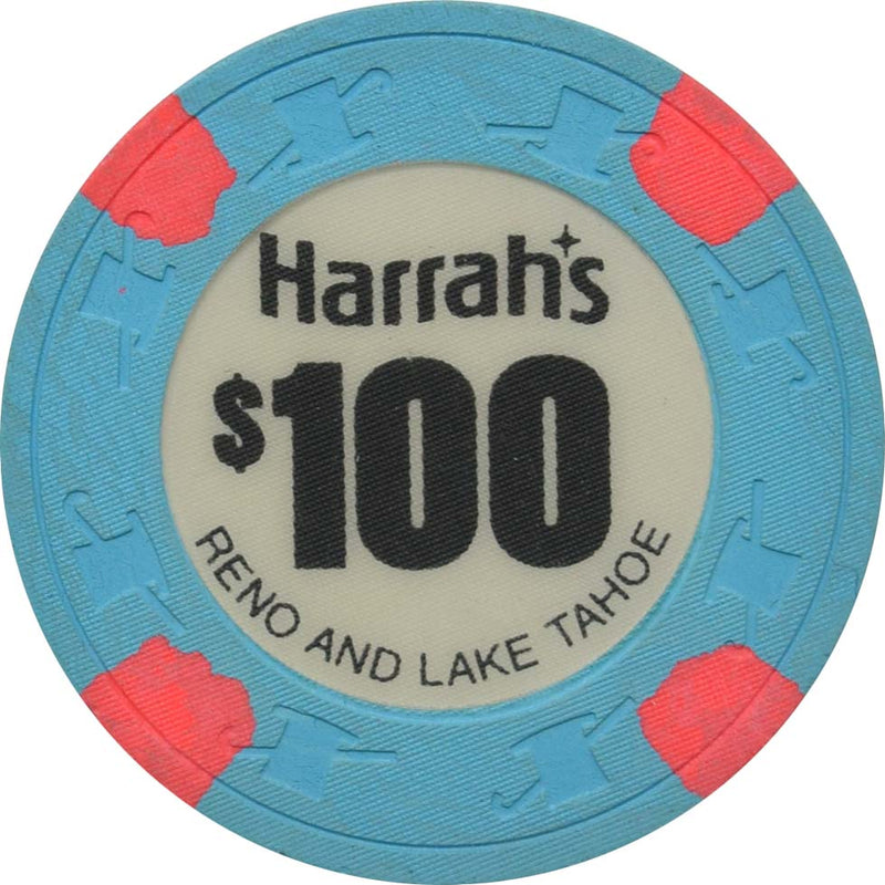 Harrah's Casino Reno & Lake Tahoe Nevada $100 Chip 1970