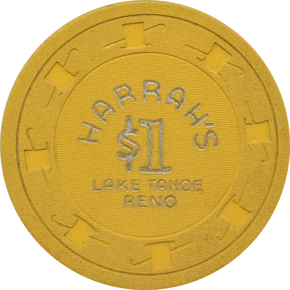 Harrah's Casino Reno & Lake Tahoe Nevada $1 Chip 1960s