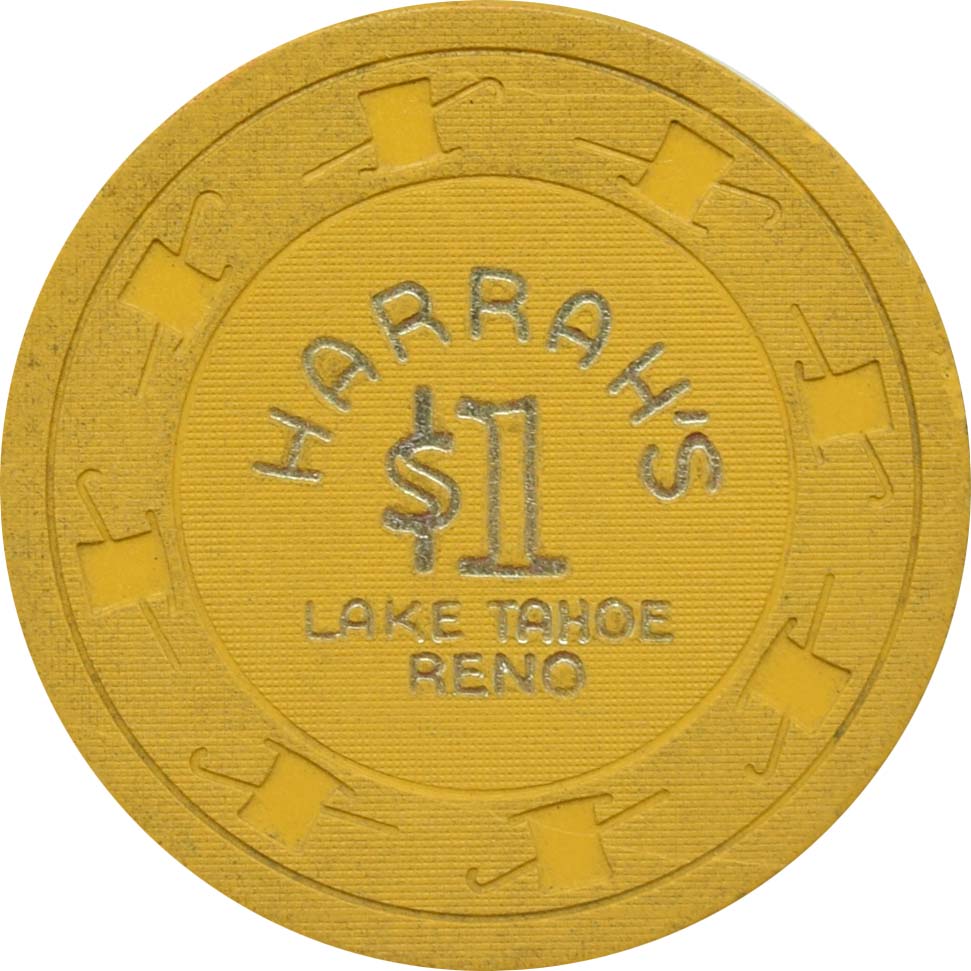 Harrah's Casino Reno & Lake Tahoe Nevada $1 Chip 1960s