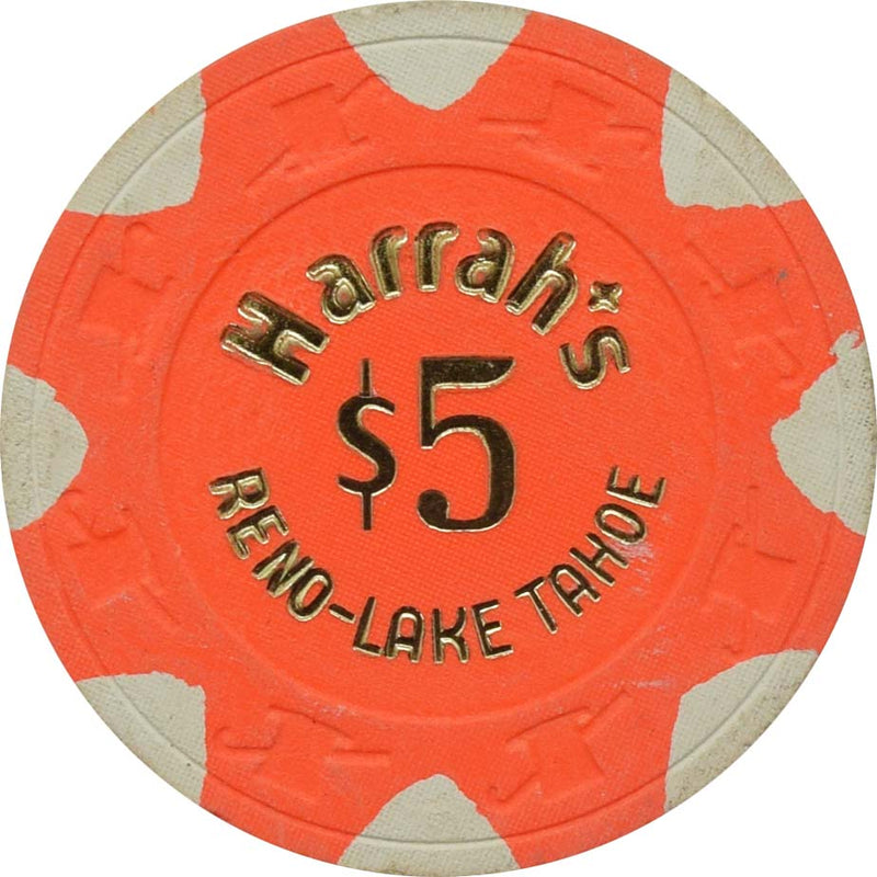 Harrah's Casino Reno & Lake Tahoe Nevada $5 Chip 1970