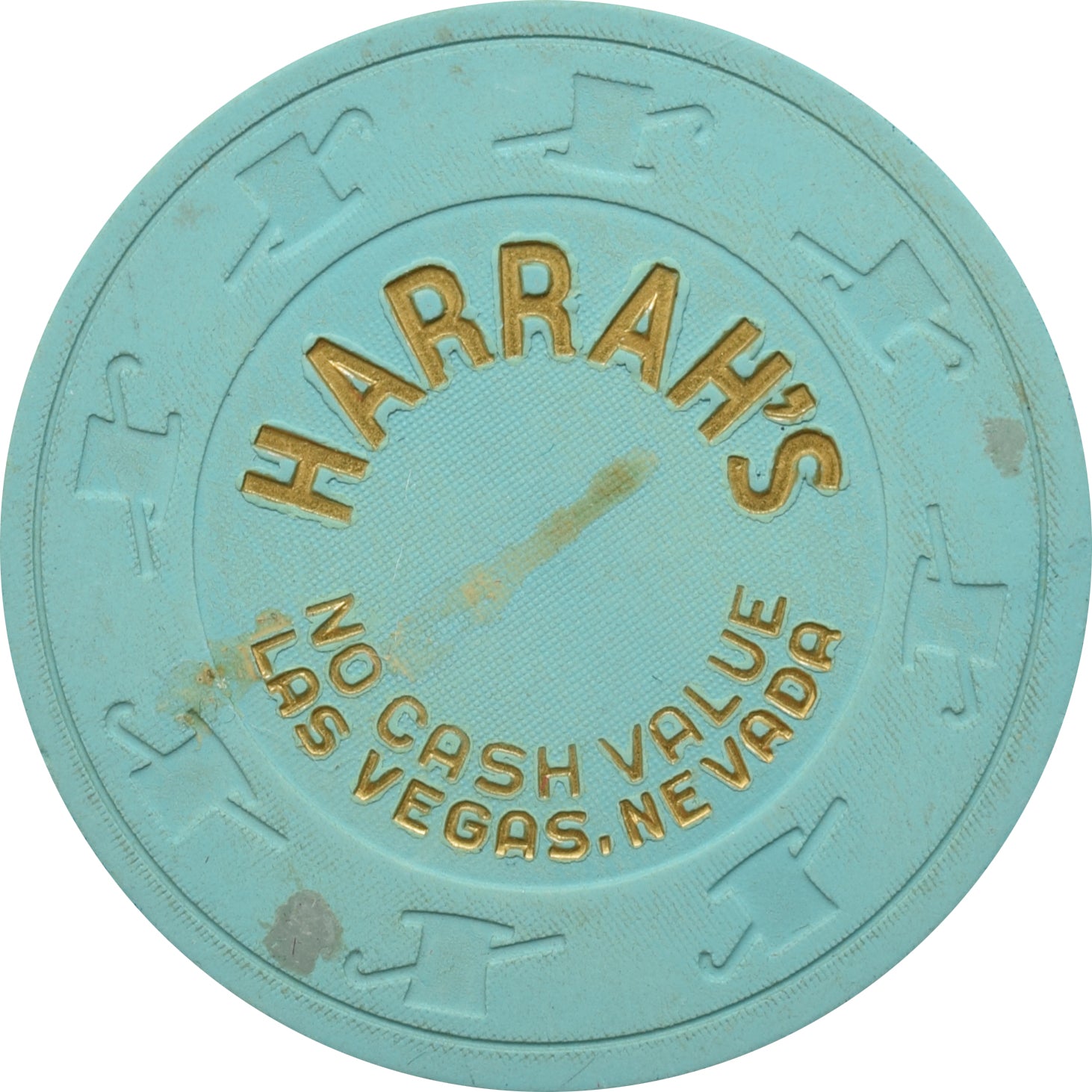 Harrah's Casino Las Vegas Nevada Blue NCV Chip 1990s