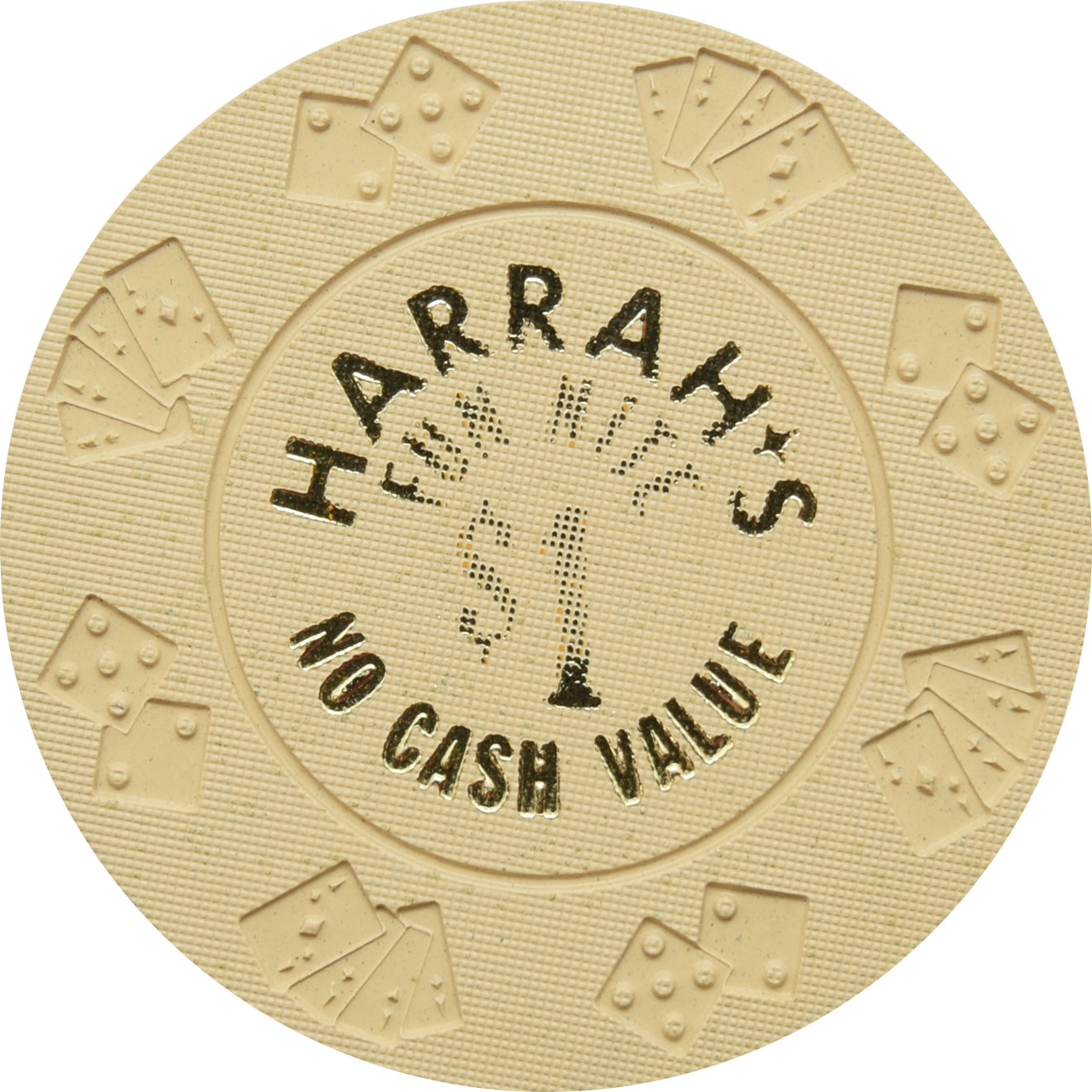 Harrah's Casino Atlantic City New Jersey Fun Nite $1 NCV Chip