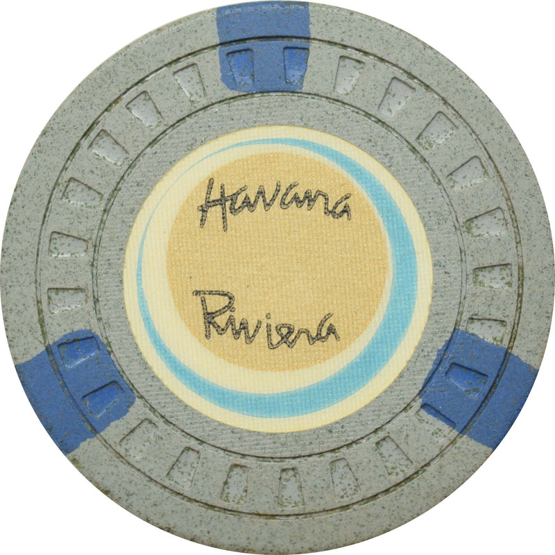Havana Riviera Casino Havana Cuba Gray Chip