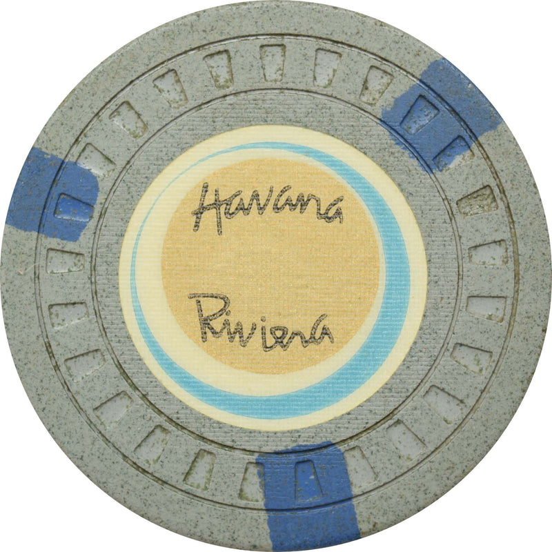 Havana Riviera Casino Havana Cuba Gray Chip