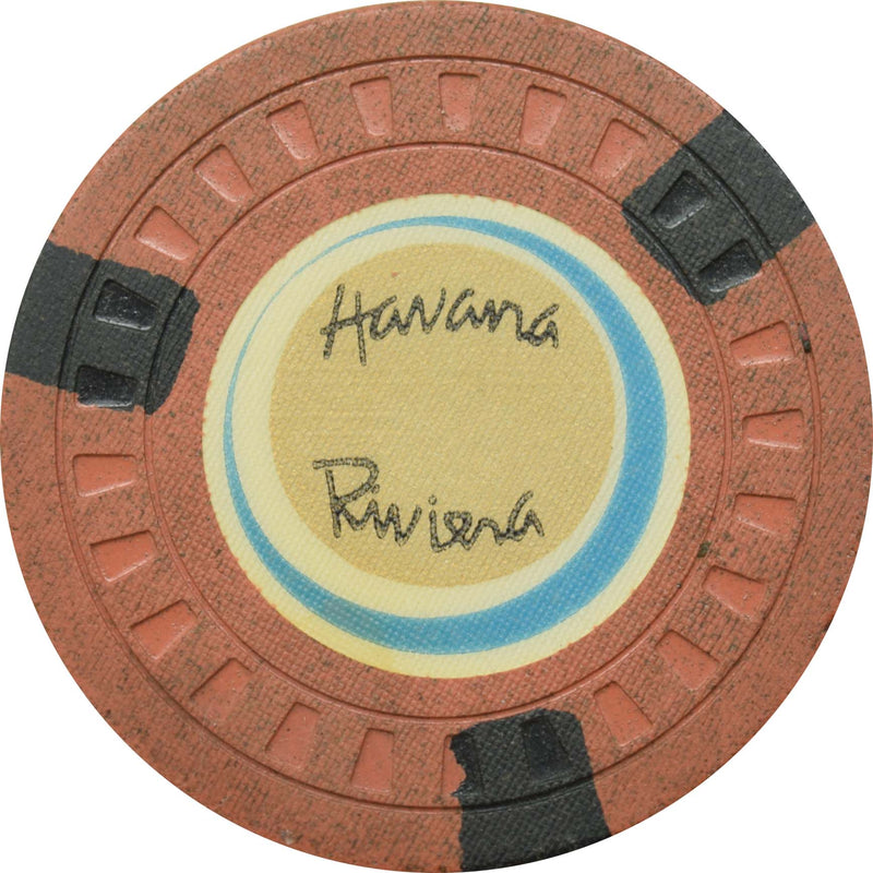 Havana Riviera Casino Havana Cuba Rust Chip
